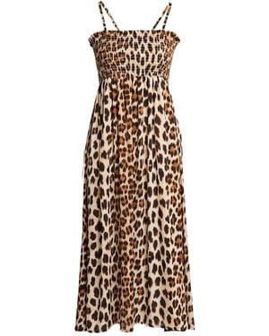 Liu Jo Sand Midi Dress Viscose - Natural