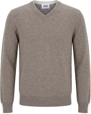 Alpha Studio Jumper Geelong Wool - Grey