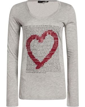 Love Moschino Light T-Shirt Modal, Cotton - Gray