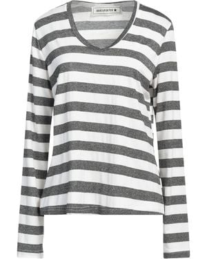 Shirtaporter Ivory T-Shirt Viscose, Lurex, Elastane - Grey