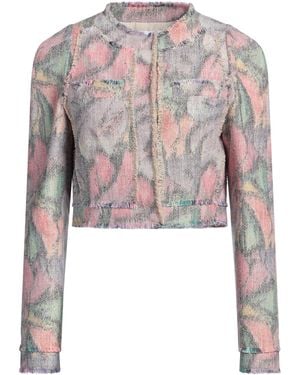 MSGM Lilac Jacket Polyester, Cotton, Viscose, Acrylic, Polyamide - White