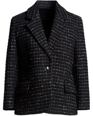 MSGM Blazer Polyester, Viscose, Cotton, Acrylic, Wool - Black