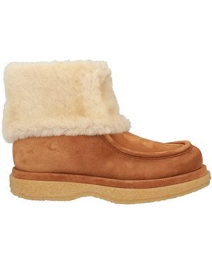 Officine Creative Tan Ankle Boots Leather - Brown