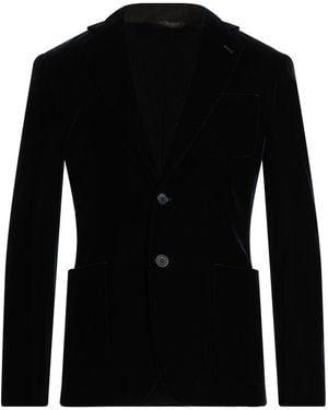Emporio Armani Midnight Blazer Viscose, Cupro, Elastane - Black