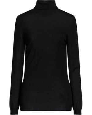 Fabiana Filippi Turtleneck Cashmere, Silk - Black