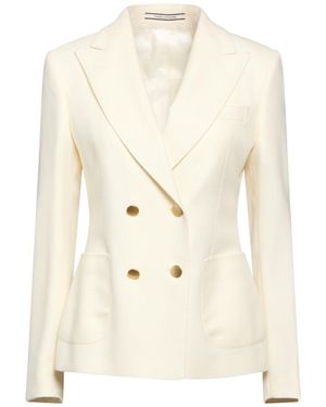 Tagliatore 0205 Ivory Blazer Virgin Wool - Natural