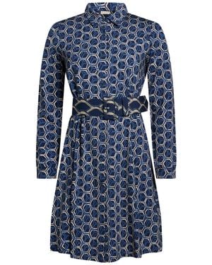 Siyu Mini Dress Viscose, Elastane - Blue