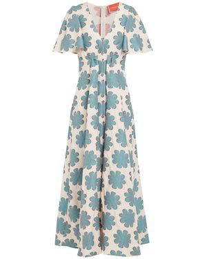 La DoubleJ Maxi Dress Recycled Polyester, Cotton, Polyester - Blue