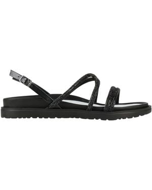 CafeNoir Sandals Leather - Black