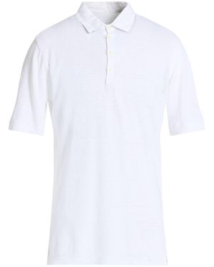 120% Lino Polo Shirt Linen - White