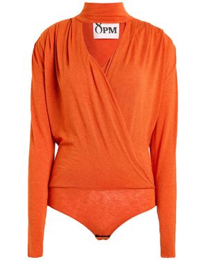 8pm Bodysuit Modal, Wool, Elastane - Orange