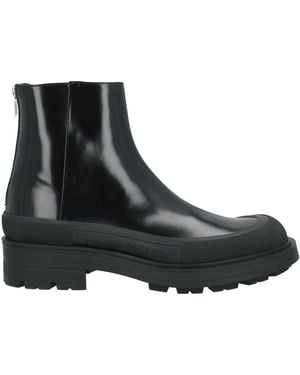 McQueen Ankle Boots Leather - Black