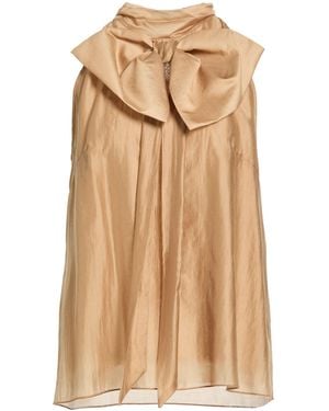 Motel Camel Top Lyocell, Polyester - Natural
