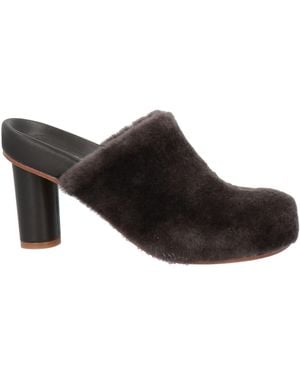 Paloma Barceló Ariel Dark Mules & Clogs Shearling - Black
