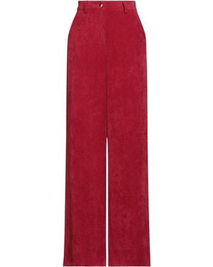 .., merci italia Pants Viscose, Nylon, Elastane - Red