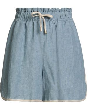 Fedeli Shorts & Bermuda Shorts Linen - Blue