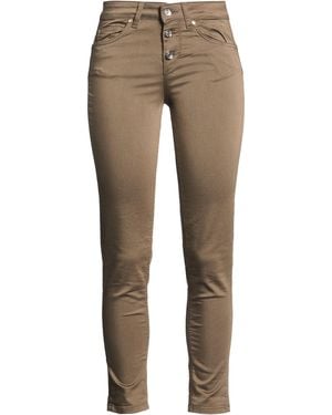 Liu Jo Taupe Pants Cotton, Polyester, Elastane - Natural