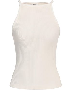 Agolde Ivory Top Organic Cotton, Elastane - White