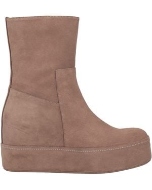 Paloma Barceló Disa Taupe Ankle Boots Leather - Brown