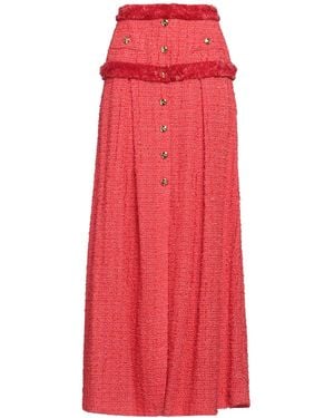 Elisabetta Franchi Maxi Skirt - Red
