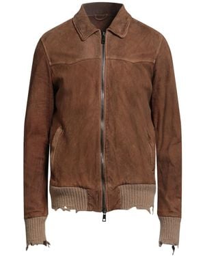 Giorgio Brato Jacket Leather - Brown