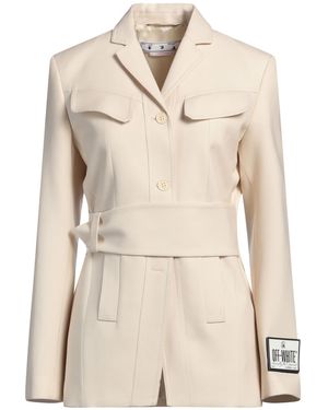 Off-White c/o Virgil Abloh Jacket Virgin Wool - Natural