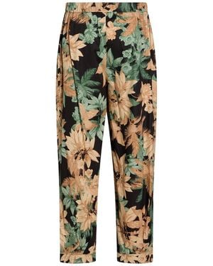 Marella Sand Pants Cotton, Elastane - Natural