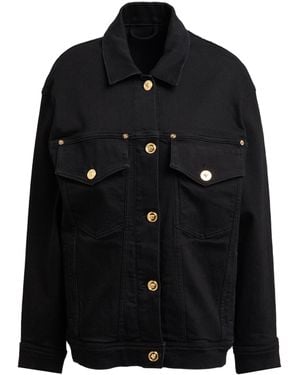 Versace Denim Outerwear Cotton, Elastane - Black