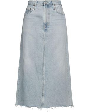 Agolde Denim Skirt Recycled Cotton - Blue