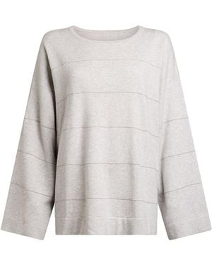 Ballantyne Sweater Virgin Wool, Silk, Cashmere - White