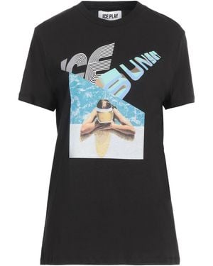 Ice Play T-Shirt Cotton - Black