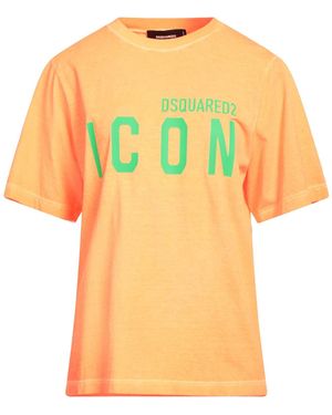 DSquared² T-Shirt Cotton, Elastane - Yellow