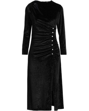 Sandro Midi Dress Polyester, Elastane - Black