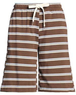 Please Chocolate Shorts & Bermuda Shorts Cotton, Polyester, Elastane - Red