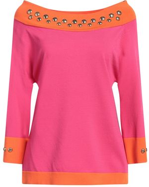 Lafty Lie Fuchsia Jumper Viscose, Polyamide - Pink
