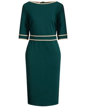 Rinascimento Midi Dress Polyester, Elastane - Green