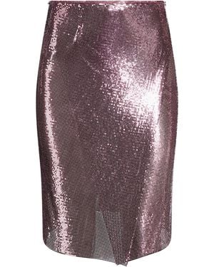 Rabanne Mini Skirt Aluminum - Purple