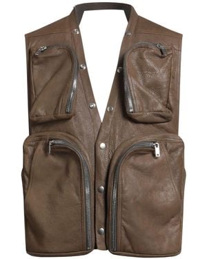 Rick Owens Weste - Braun