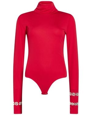 DES_PHEMMES Bodysuit Polyester, Elastane - Red