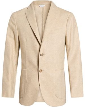 Boglioli Blazer Virgin Wool, Polyester, Elastane - Natural