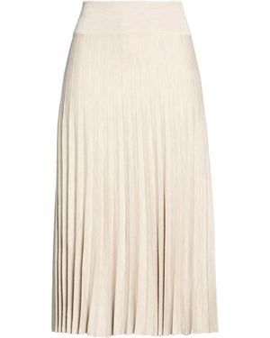 Agnona Midi Skirt Wool, Cashmere, Silk - Natural