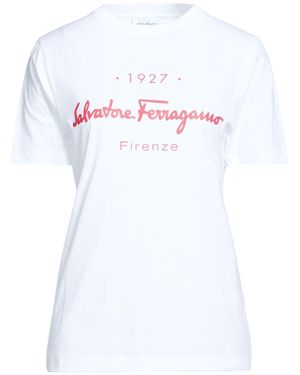 Ferragamo T-Shirt Cotton - White