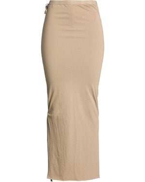 Rick Owens Maxi Skirt Cotton - Natural