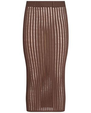 Patrizia Pepe Midi Skirts - Brown