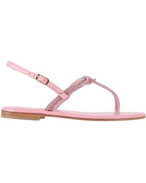 Cardiff Thong Sandal Textile Fibers - Pink