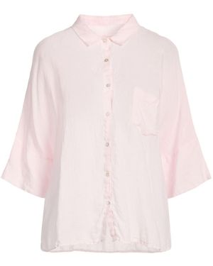 120% Lino Shirt Linen - Pink