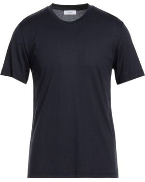 Eton Midnight T-Shirt Silk, Cotton - Blue