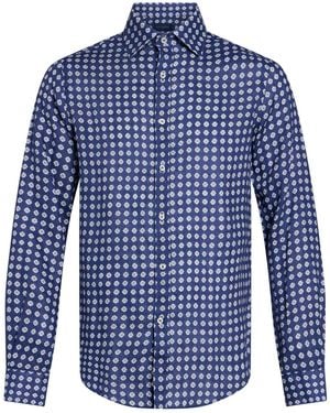 Paul & Shark Shirt Linen - Blue