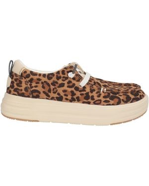 HEYDUDE Lace-Up Shoes Textile Fibers - Brown