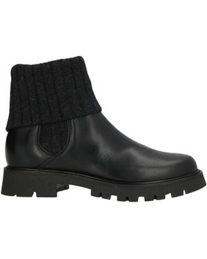 Baldinini Ankle Boots Calfskin, Textile Fibres - Black